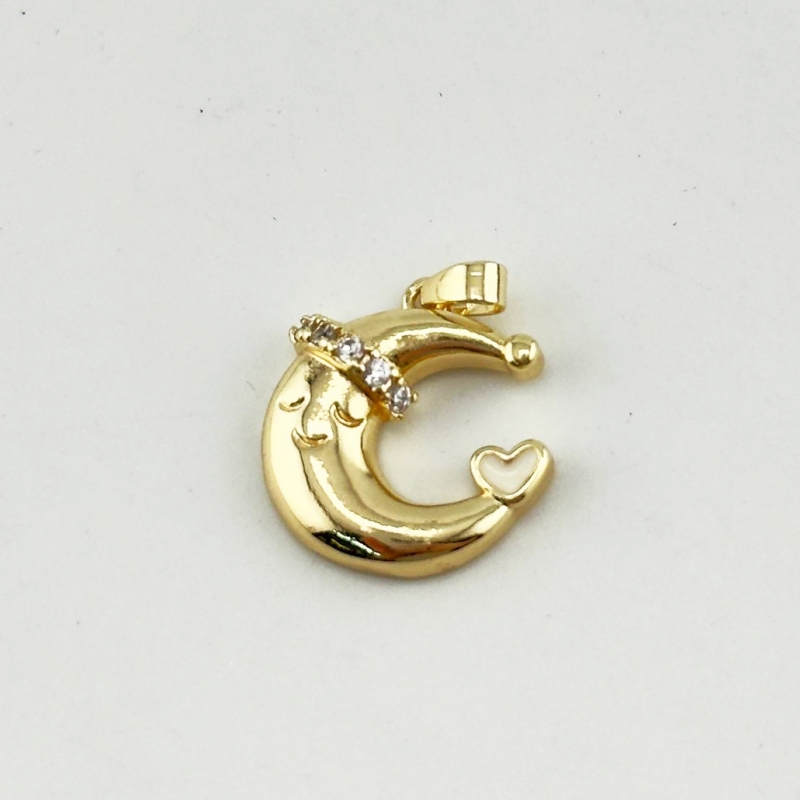 Подвеска Луна размер 18,7мм цвет золото