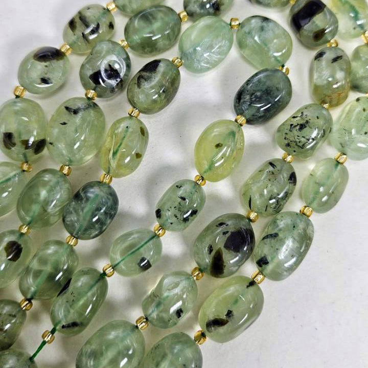 Пренит размер 17*12мм натуральные бусины