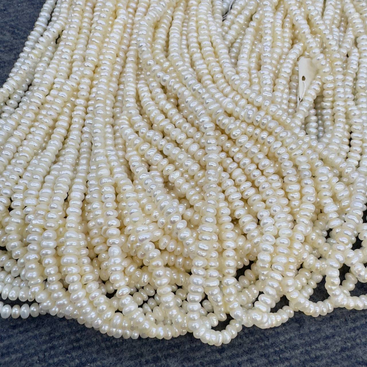 Жемчуг А культивированный размер 4-4,5мм полусфера